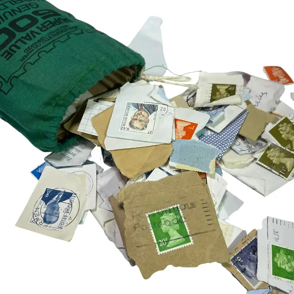 Looney Tunes USPS Stamp Collecting Album Filled + Worldwide Stamp Collection Lot